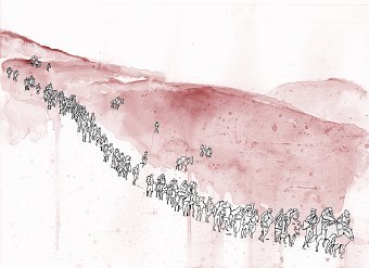 cotton snake, a book illustration