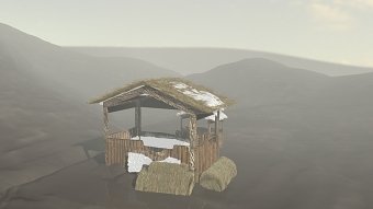 thatched old house