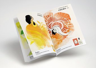 Illustration for Phebo Perfume Ad