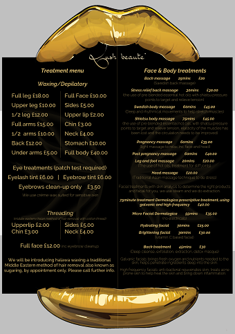 Leaflet/Flyer Design for Lush Beaute