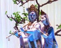 Radha Krishna & Ganesha Window Display