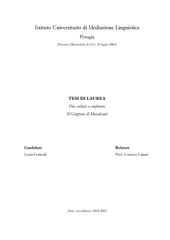 Translation from Spanish to Italian of the book "El japón de Murakami"