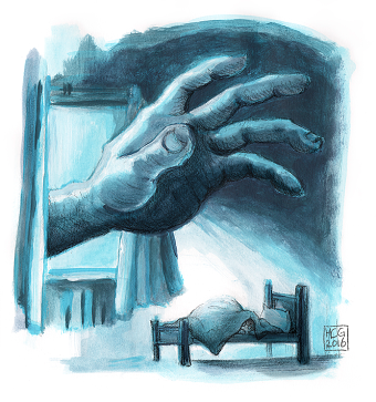 Illustrations for The Frisian BFG by Roald Dahl (De GFR, Grutte Freonlike Reus)