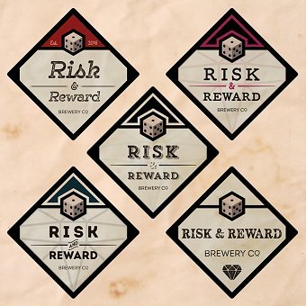 Risk & Reward Brewery Co. - Logo development (WIP)