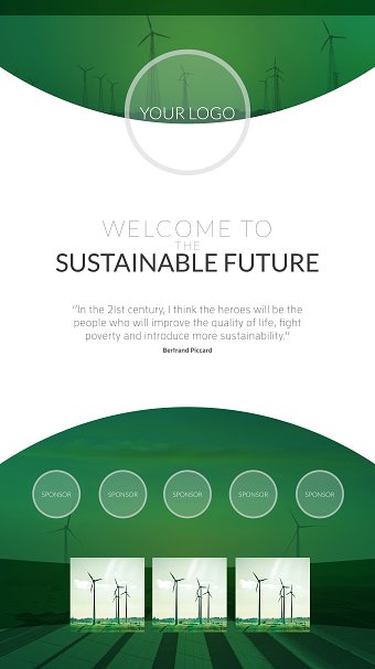 Sustainable Event roll up banner