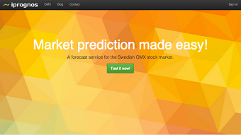 iPrognos - A forecast service for the Swedish OMX stock market