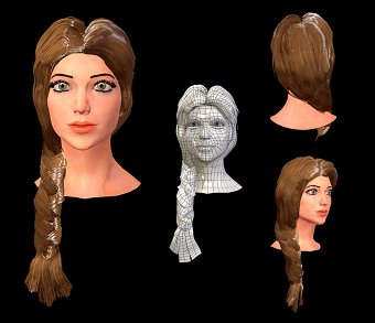 Character Art - Low poly female head