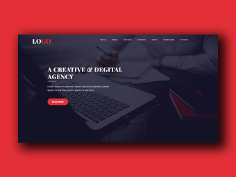 Creative Agency Landing Page Concept