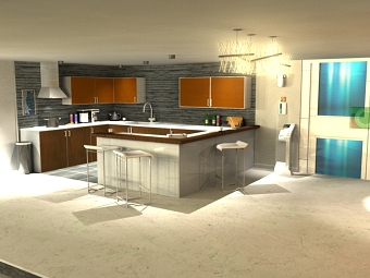 Mass Effect inspired apartment