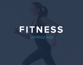 Fitness app - A simple & clean desktop interface