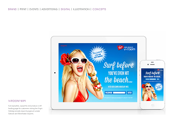 V-room Wifi Landing Page