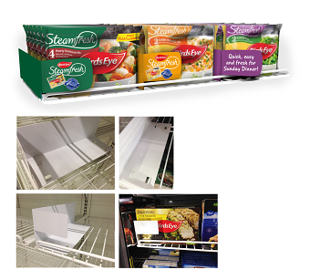 Freezer cabinet promo solution for Bird's Eye brand