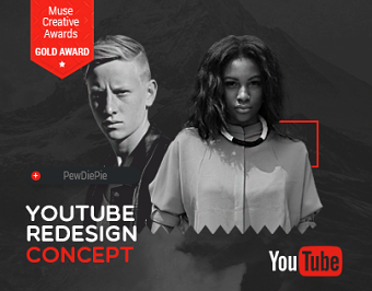 Youtube Redesign Concept - Gold Muse Award