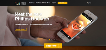 Philips hue Website