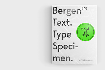 Bergen™Text Type Specimen