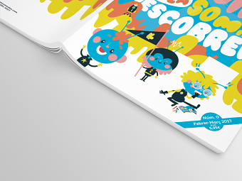Namaka Kids Mag cover and double page