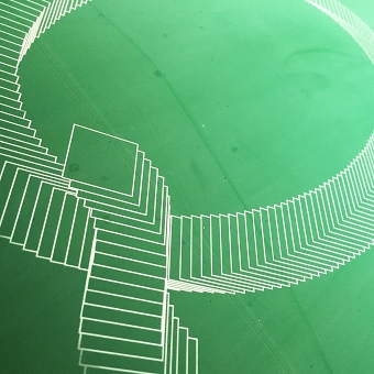 Xylophone typeface - screenprinting