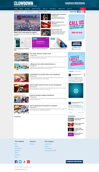 Creation of a blog for Carphone Warehouse