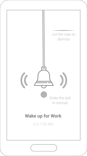 UX project: Alarm/reminder mobile app wireframes
