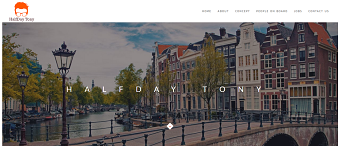Half Day Tony One Page Website