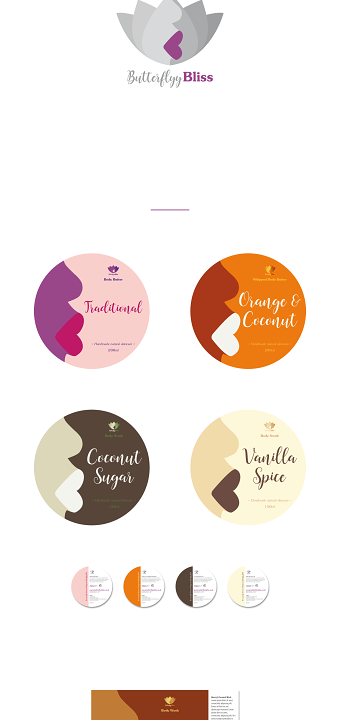 Butterflyy Bliss labels: Batch 01