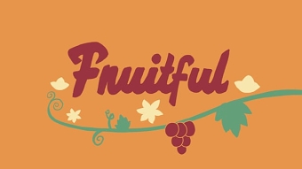Fruitful - Animated type for School of Motion Holiday Collaboration project