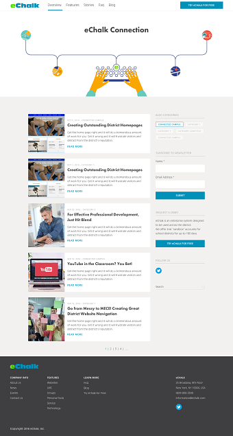 Web design and Development for eChalk