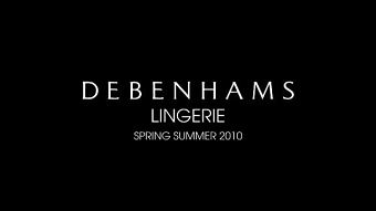 Debenhams Lingerie Lookbook
