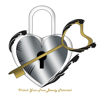 Lock & Key Cosmetics Logo design