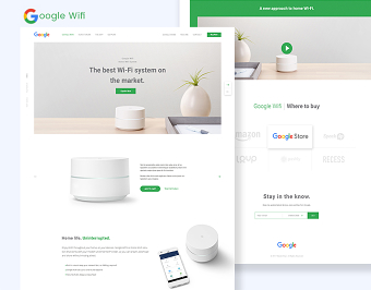 Google Wifi - Landing Page Concept