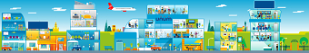 UNUM animated city