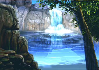 waterfall, i tried to make it realistic with photoshop