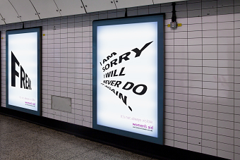 Women's aid advertisement