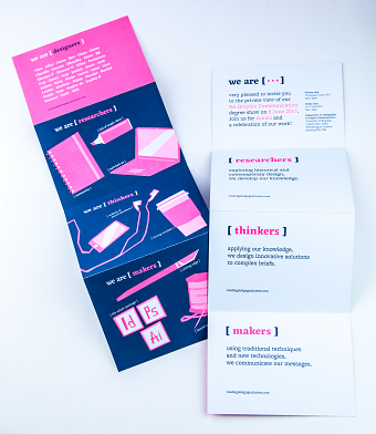 Reading Design Graduates invitations