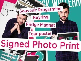 Jack whitehall's 'at large' merchandise advert