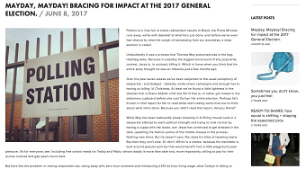 Article // Mayday, mayday! Bracing for impact at the 2017 General Election.