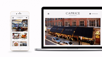 Websites for The Caprice Restaurants Group