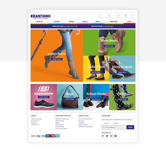 Brantano Website Design