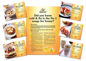 Rowse recipe cards and poster.