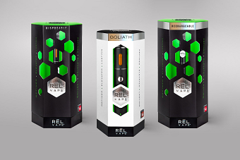 RĒL Vape packaging design