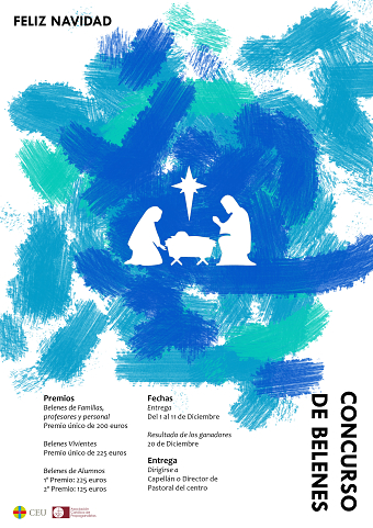 Christmas Crib Contest Poster Design for University