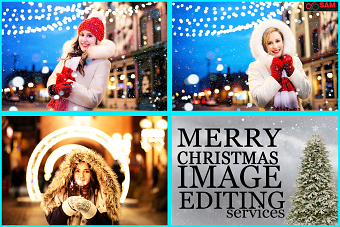 Christmas Fashion Photo Editing and Model Image Retouching Services