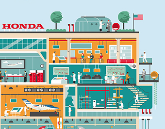 Honda Jet - Factory illustration