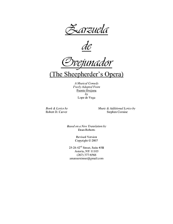 Zarzuela de Ovejunador (The Sheepherder's Opera)