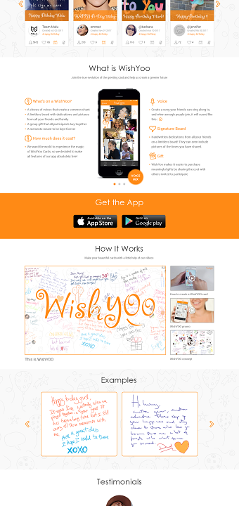 UX / UI Design for WishYoo Website