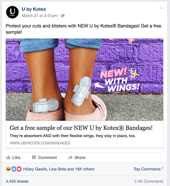 U by Kotex April Fool’s