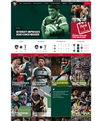 Leicester Tigers Website