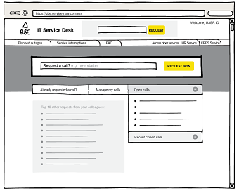 Service desk