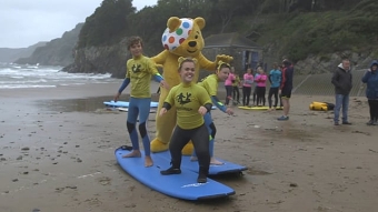 Ellie Simmonds Surfability visit