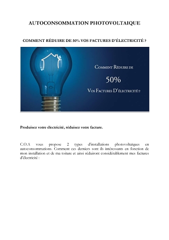 COMMENT RÉDUIRE DE 50% VOS FACTURES D'ÉLECTRICITÉ ?